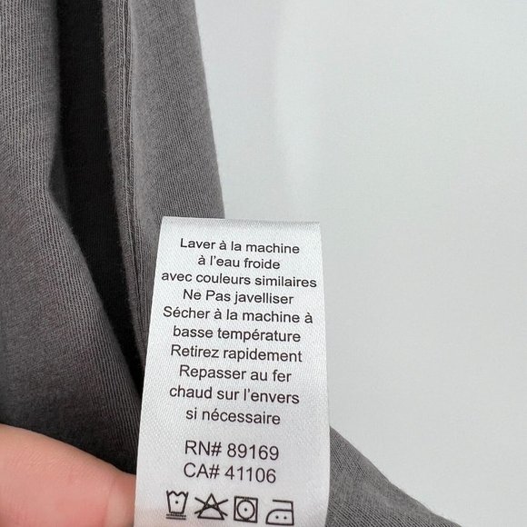 ATM Anthony Thomas Melillo Mens Cotton T-Shirt Charcoal Gray Short Sleeve Tee XL - Picture 6 of 8